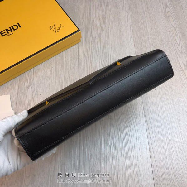 FENDI手包 加寬版 升級版小怪獸533手包 義大利皮 飾配金屬眼珠 芬迪手拿包  fdz2118